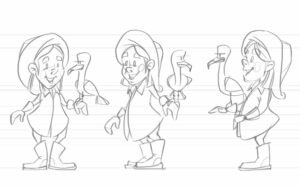 Character-Design „Möven-Mimi“
