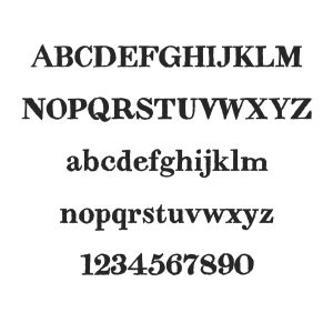 Letters Amsel Antiqua