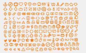 Iconfont mit nautischen Symbolen