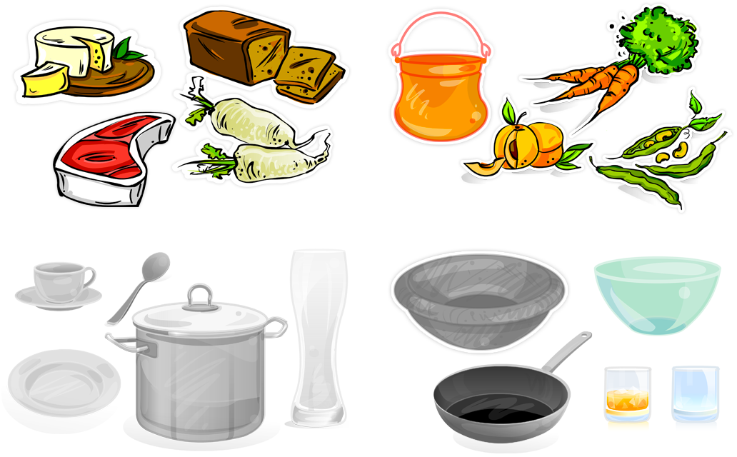 Flash-Illustrationen für verschiedene Spiele