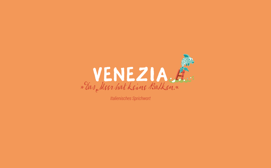 Illustrated italian saying, presented in an editorial design project called „illustrated treasure maps“