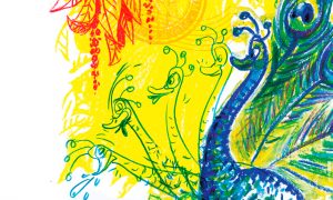 Illustration aus der Serie »Viele Grüße« Kulinarisches Kalendarium 2018