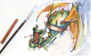 Illustration für eine Einschlaf-Geschichte für Kinder