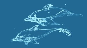 Ligusterblaue Illustrationen: Das blaue Geheimnis