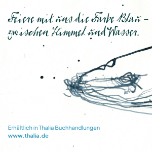 »Das blaue Geheimnis« Ein träumerisches Buch, in dem wir die Farbe Blau feiern – zwischen Himmel und Wasser.