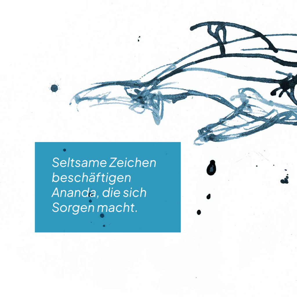 »Das blaue Geheimnis« 
Ein träumerisches Buch, in dem wir die Farbe Blau feiern – zwischen Himmel und Wasser.