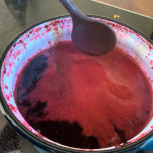 Farbpigmente aus Holunderbeeren herstellen
