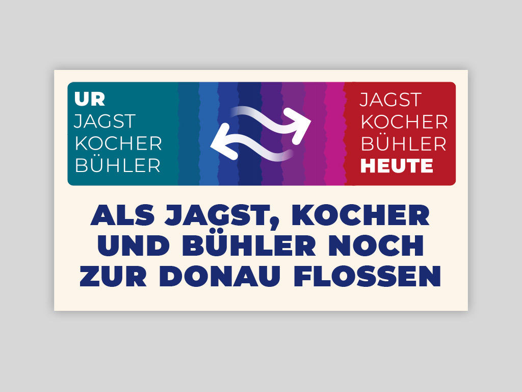 Ausstellungskonzept „Als Jagst, Bühler und Kocher noch zur Donaus flossen”