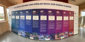 Ausstellungskonzept „Als Jagst, Bühler und Kocher noch zur Donaus flossen”