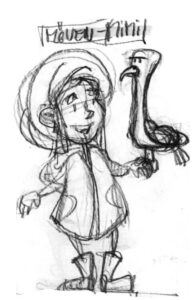 Character-Design „Möven-Mimi“